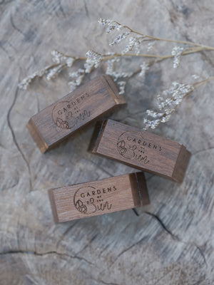 Trapezoid Wooden Ring Box - Gardens of the Sun Jewelry