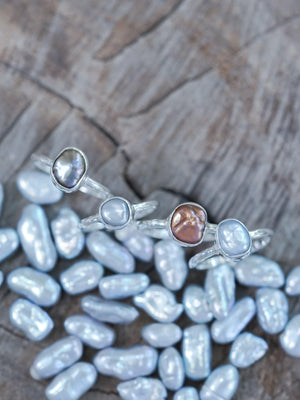 Quirky Pearl Ring - Gardens of the Sun | Ethical Jewelry