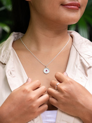 Ruby Coin Necklace - Gardens of the Sun | Ethical Jewelry