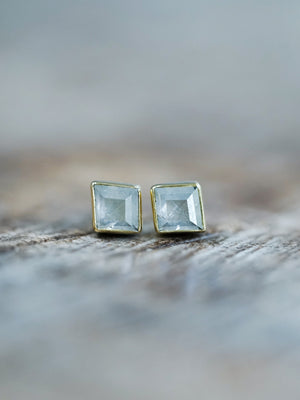 Gray Kite Diamond Earrings in Ethical Gold