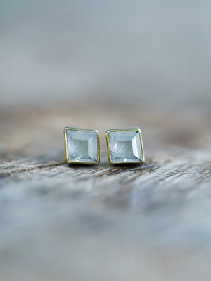 Gray Kite Diamond Earrings in Gold - Gardens of the Sun | Ethical Jewelry