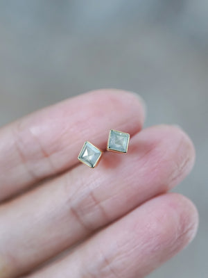 Gray Kite Diamond Earrings in Gold - Gardens of the Sun | Ethical Jewelry