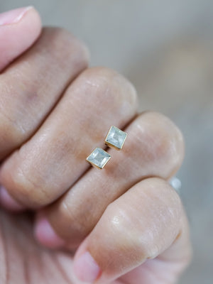 Gray Kite Diamond Earrings in Gold - Gardens of the Sun | Ethical Jewelry