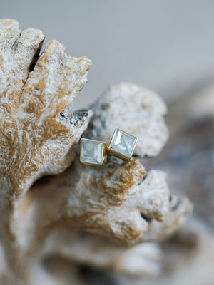 Gray Kite Diamond Earrings in Gold - Gardens of the Sun | Ethical Jewelry