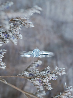 Aquamarine Hammered Ring - Gardens of the Sun | Ethical Jewelry