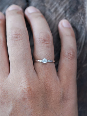 Aquamarine Hammered Ring - Gardens of the Sun | Ethical Jewelry