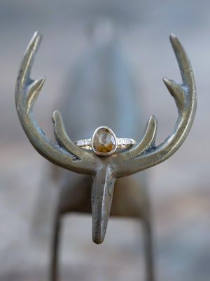 Honey Pear Diamond Ring in Eco Gold - Gardens of the Sun | Ethical Jewelry