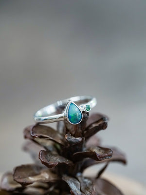 Opal and Garnet Ring - Gardens of the Sun | Ethical Jewelry