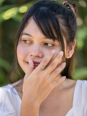 Opal and Sapphire Ring - Gardens of the Sun | Ethical Jewelry