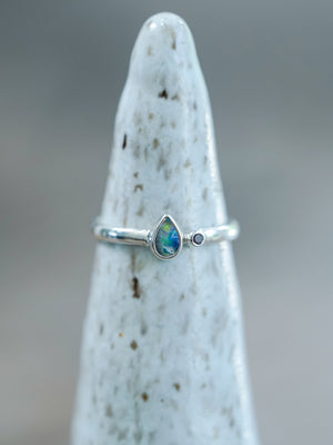 Opal and Sapphire Ring - Gardens of the Sun | Ethical Jewelry