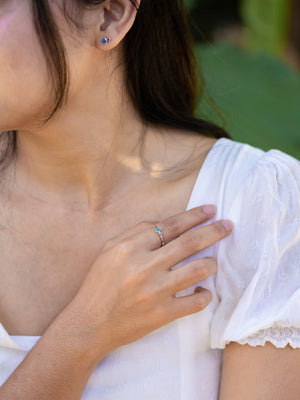 Opal and Sapphire Ring - Gardens of the Sun | Ethical Jewelry
