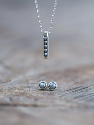 Pearl Button Earrings - Gardens of the Sun | Ethical Jewelry