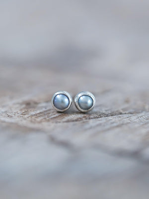 Pearl Button Earrings - Gardens of the Sun | Ethical Jewelry