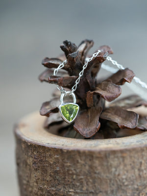 Peridot Lock Necklace - Gardens of the Sun | Ethical Jewelry