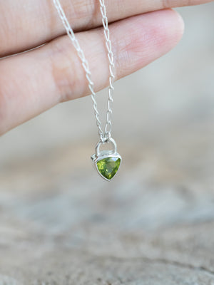 Peridot Lock Necklace - Gardens of the Sun | Ethical Jewelry