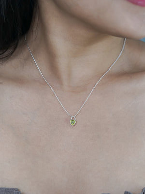Peridot Lock Necklace - Gardens of the Sun | Ethical Jewelry