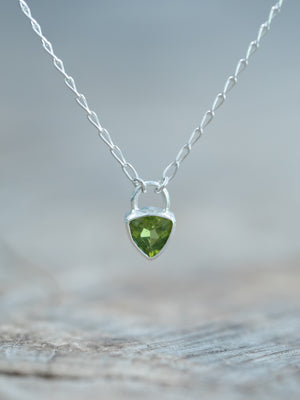 Peridot Lock Necklace - Gardens of the Sun | Ethical Jewelry