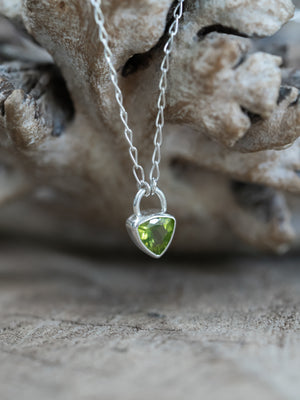 Peridot Lock Necklace - Gardens of the Sun | Ethical Jewelry