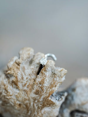 Polki Diamond Tragus Stud Earring - Gardens of the Sun | Ethical Jewelry