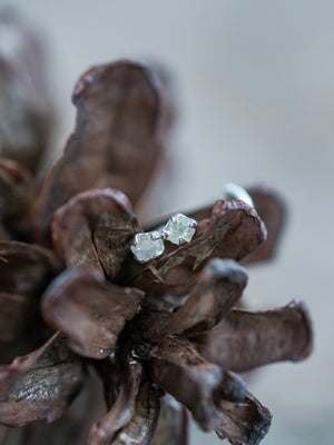 Polki Diamond Tragus Stud Earring - Gardens of the Sun | Ethical Jewelry