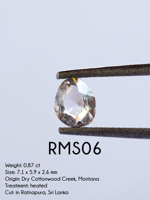 Custom Rose Cut Montana Sapphire Ring in Gold - Gardens of the Sun | Ethical Jewelry