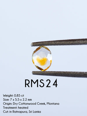 Custom Rose Cut Montana Sapphire Ring in Gold - Gardens of the Sun | Ethical Jewelry