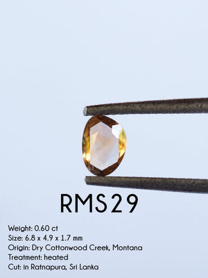 Custom Rose Cut Montana Sapphire Ring in Gold - Gardens of the Sun | Ethical Jewelry