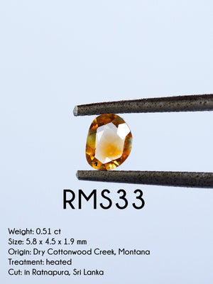 Custom Rose Cut Montana Sapphire Ring in Gold - Gardens of the Sun | Ethical Jewelry