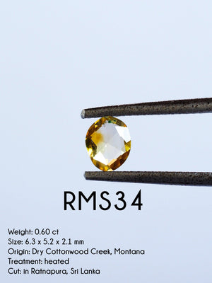 Custom Rose Cut Montana Sapphire Ring in Gold - Gardens of the Sun | Ethical Jewelry