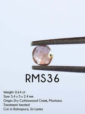 Custom Rose Cut Montana Sapphire Ring in Gold - Gardens of the Sun | Ethical Jewelry