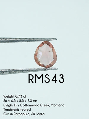 Custom Rose Cut Montana Sapphire Ring in Gold - Gardens of the Sun | Ethical Jewelry