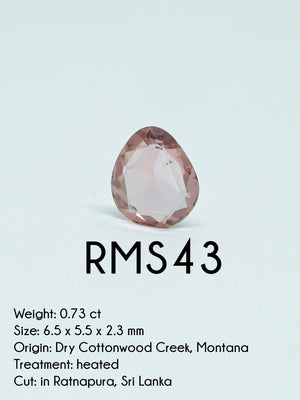 Custom Rose Cut Montana Sapphire Ring in Gold - Gardens of the Sun | Ethical Jewelry