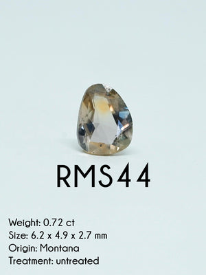 Custom Rose Cut Montana Sapphire Ring in Gold - Gardens of the Sun | Ethical Jewelry