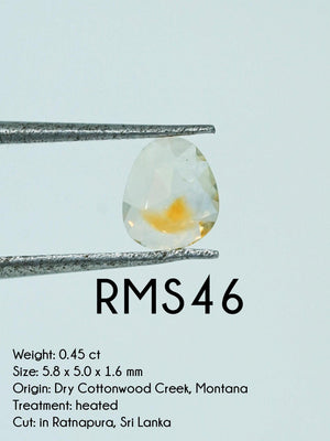 Custom Rose Cut Montana Sapphire Ring in Gold - Gardens of the Sun | Ethical Jewelry