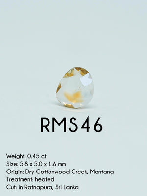 Custom Rose Cut Montana Sapphire Ring in Gold - Gardens of the Sun | Ethical Jewelry