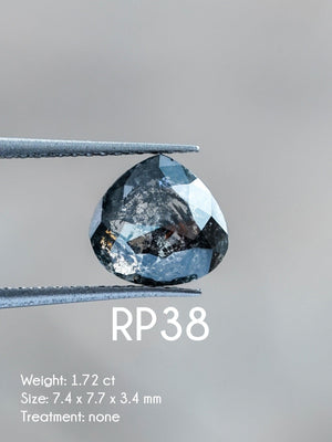 Custom Rose Cut Pear Diamond Ring - Gardens of the Sun | Ethical Jewelry