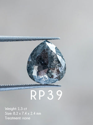 Custom Rose Cut Pear Diamond Ring - Gardens of the Sun | Ethical Jewelry