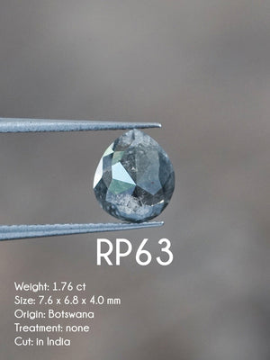 Custom Rose Cut Pear Diamond Ring - Gardens of the Sun | Ethical Jewelry