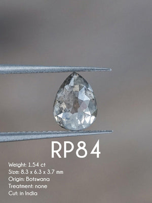 Custom Rose Cut Pear Diamond Ring - Gardens of the Sun | Ethical JewelryCustom Rose Cut Pear Diamond Ring - Gardens of the Sun | Ethical Jewelry