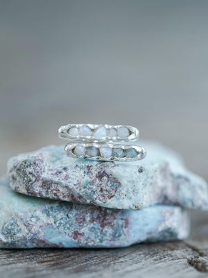 Raw Opal Earrings with Hidden Gems - Gardens of the Sun | Ethical Jewelry