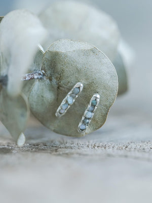 Raw Opal Earrings with Hidden Gems - Gardens of the Sun | Ethical Jewelry