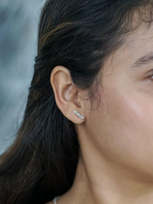 Raw Opal Earrings with Hidden Gems - Gardens of the Sun | Ethical Jewelry