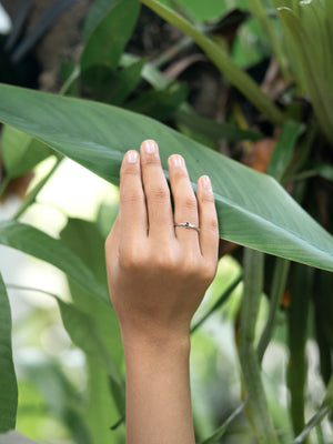 Rose Cut Blue Diamond Ring - Gardens of the Sun | Ethical Jewelry