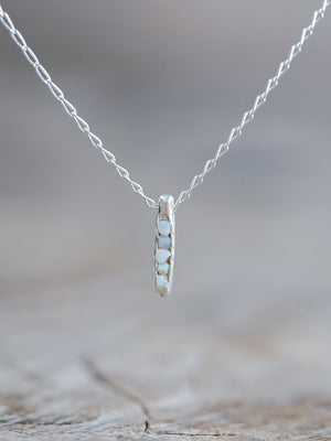 Rough Opal Necklace with Hidden Gems