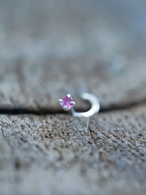 Ruby Tragus Stud Earring - Gardens of the Sun | Ethical Jewelry