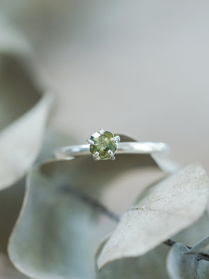 Sapphire Flower Ring - Gardens of the Sun | Ethical Jewelry