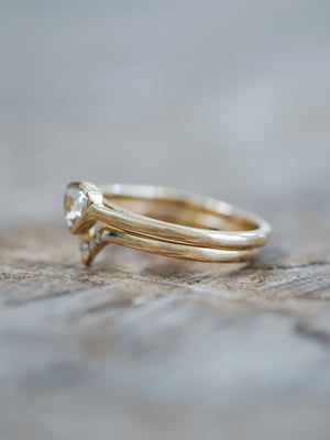 Shield Diamond Ring Set - Gardens of the Sun | Ethical Jewelry