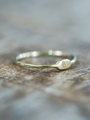 Dainty Signet Ring - Gardens of the Sun | Ethical Jewelry