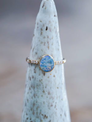 Snake Opal Ring in Ethical Gold - Gardens of the Sun | Ethical Jewelry