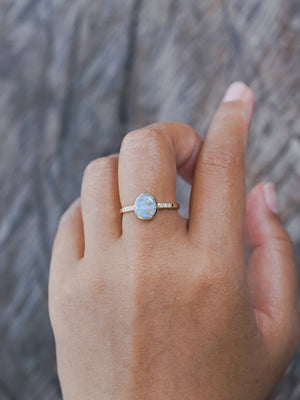 Snake Opal Ring in Ethical Gold - Gardens of the Sun | Ethical Jewelry